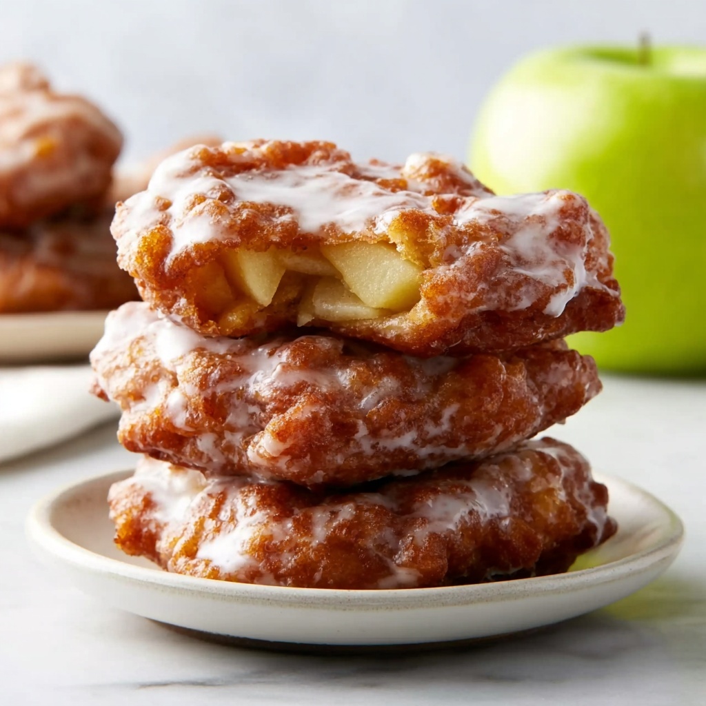 Homemade Apple Fritters with Cinnamon Glaze Recipe - Recipe Image