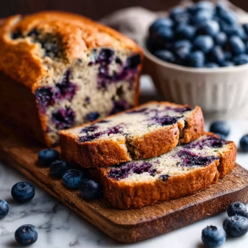 Vegan Blueberry Banana Bread Recipe - Recipe Image