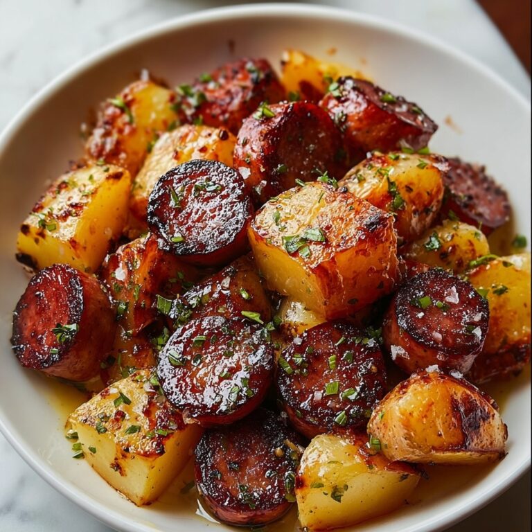 Honey Garlic Sausage Potatoes Recipe