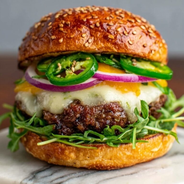 Spicy Jalapeño Pepper Jack Burger Recipe