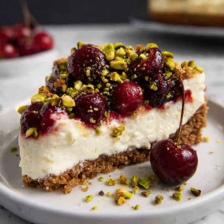 Luscious Lemon Lime Cherry Pistachio Cheesecake Recipe