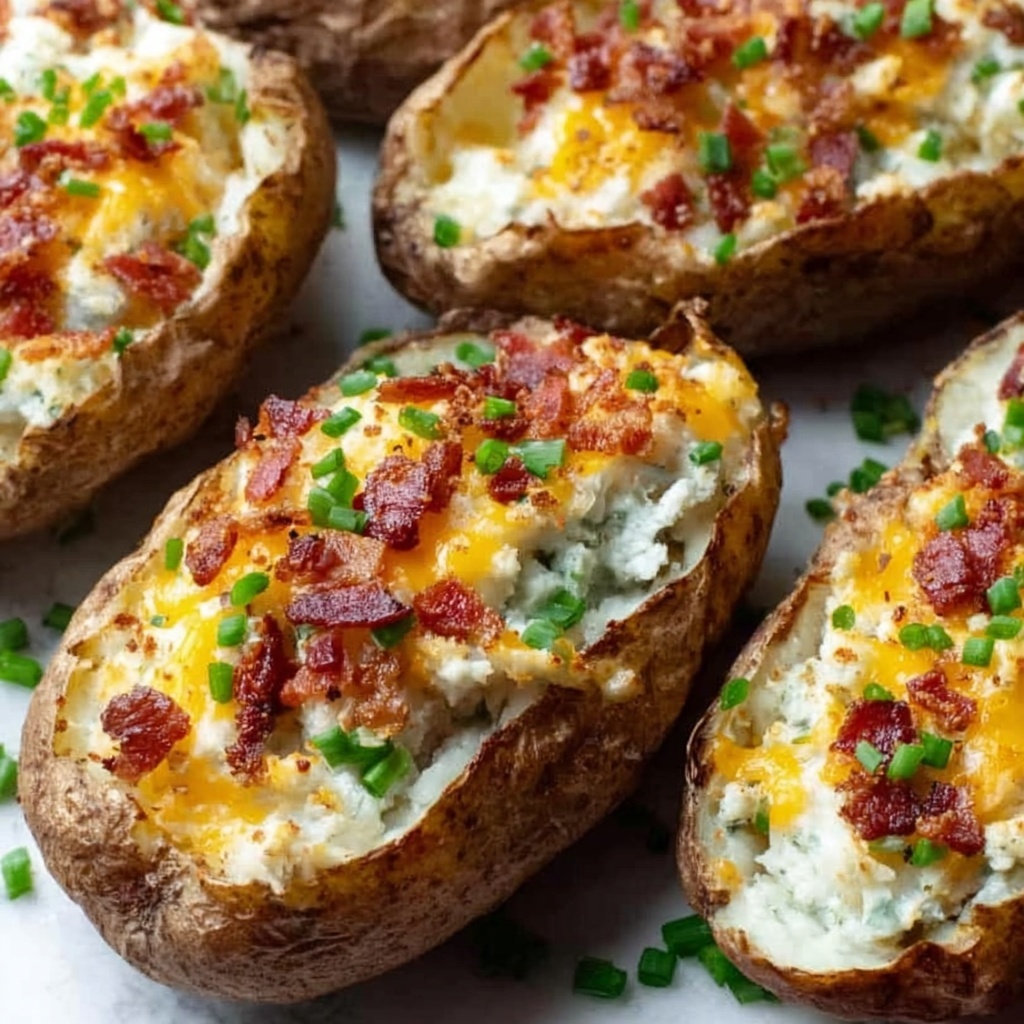 Jalapeno Popper Twice Baked Potatoes Recipe - Recipe Image