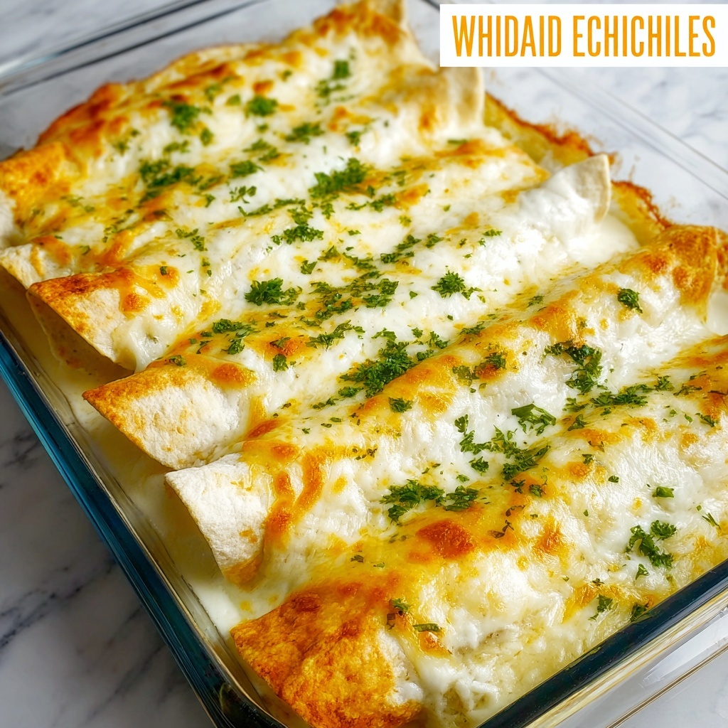 White Chicken Enchiladas Recipe - Recipe Image