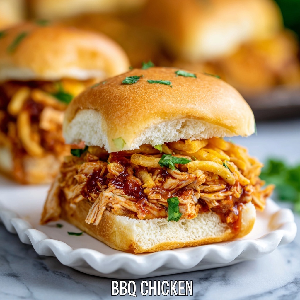 BBQ Chicken Sliders Recipe - Recipe Image