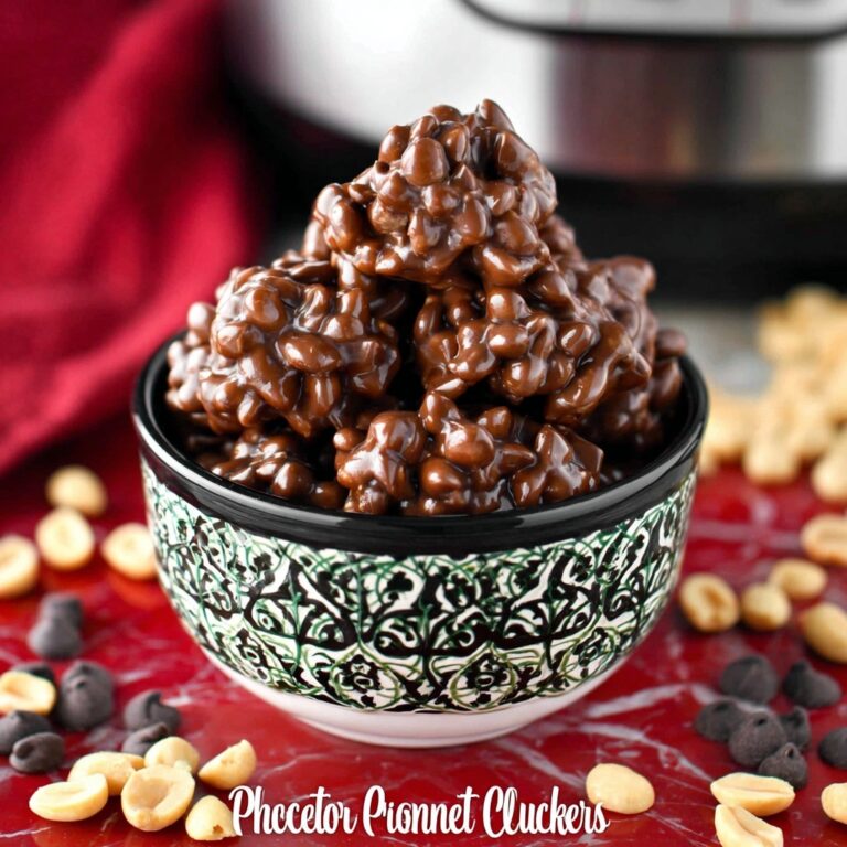 Slow Cooker Triple Chocolate Covered Peanut Clusters Recipe