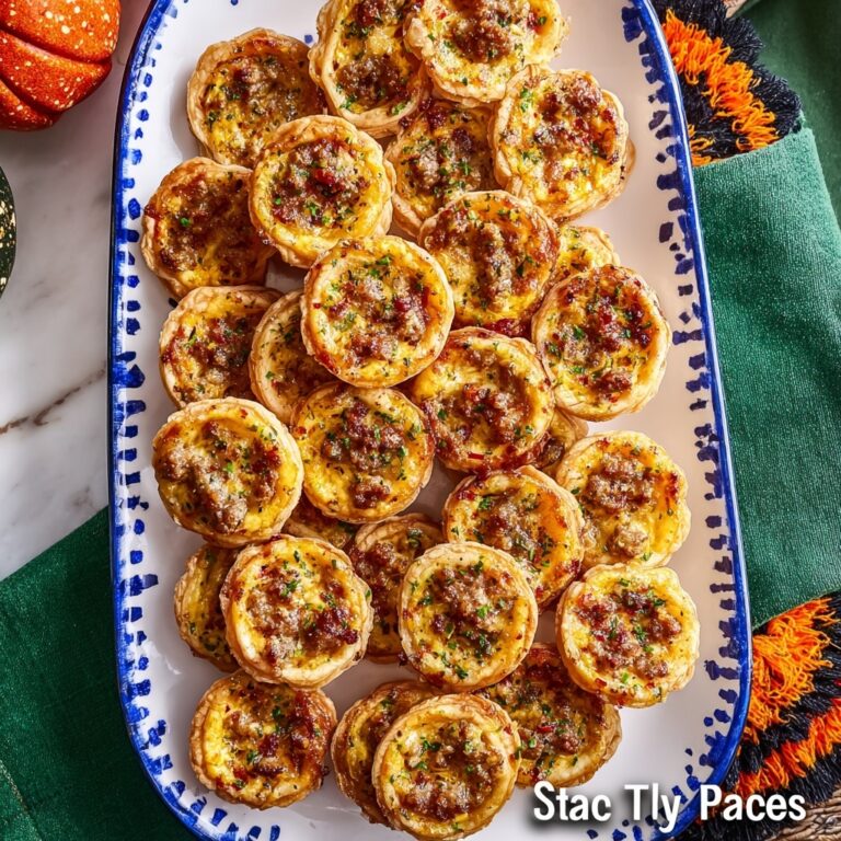 Spicy Sausage & Cheese Tarts Recipe