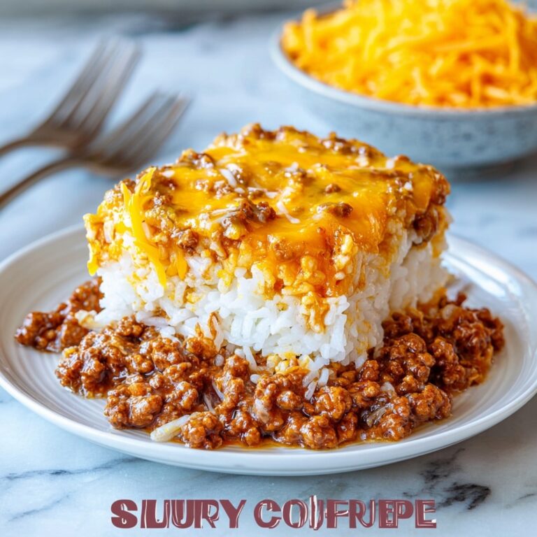 Sloppy Joe Sour Cream Rice Bake Recipe