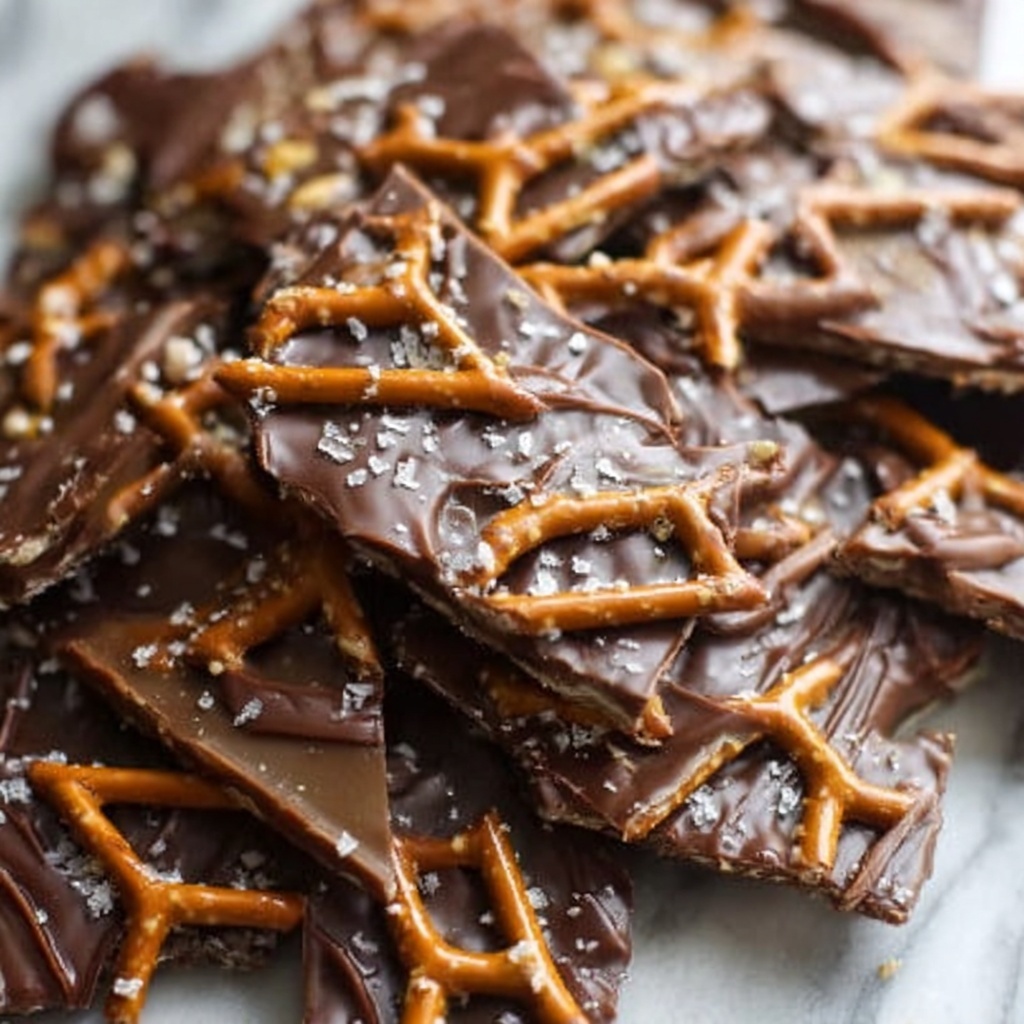 Salted Caramel Pretzel Bark: Irresistible Sweet-Salty Treat Recipe - Recipe Image