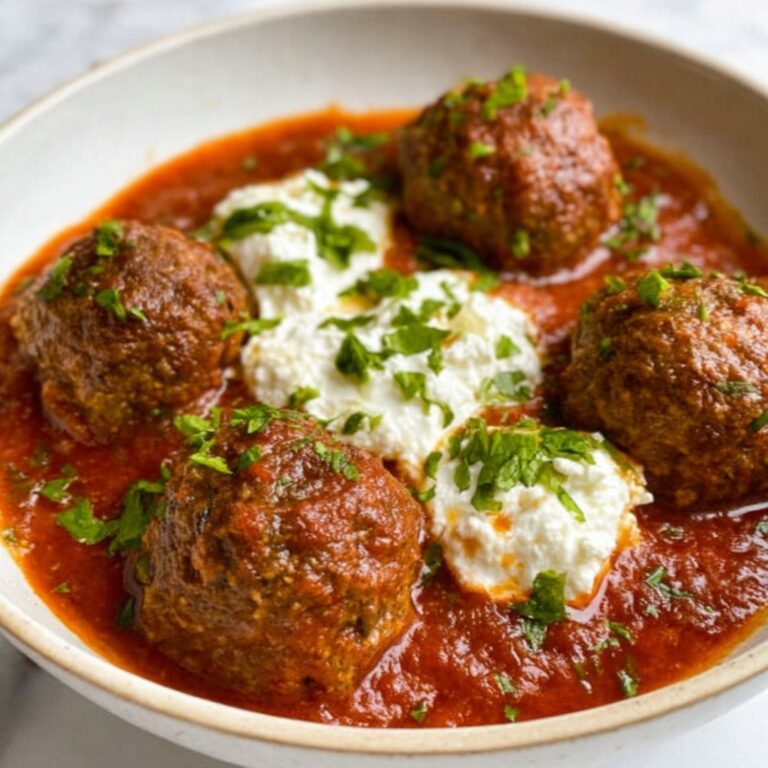 Ricotta Meatballs in Creamy Marinara Recipe
