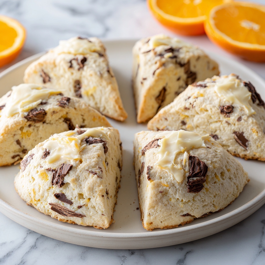 Decadent Chocolate Orange Ricotta Scones Recipe - Recipe Image