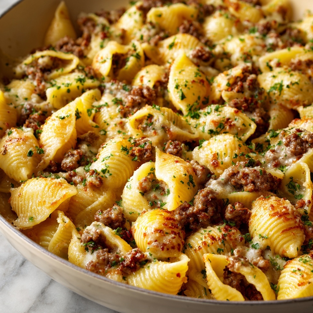 One-Pan French Onion Beef & Tortellini Skillet Recipe - Recipe Image