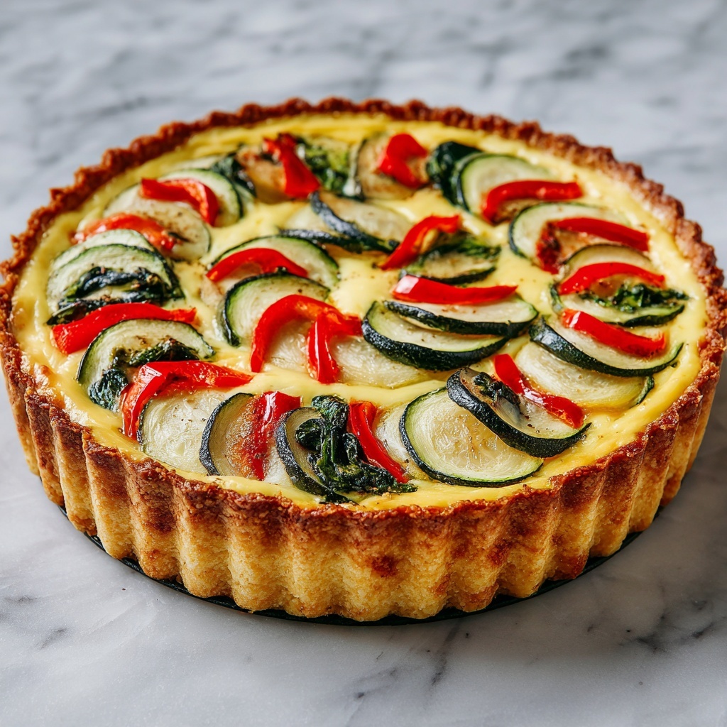 Roasted Vegetable Quiche: A Savory Delight for Any Meal Recipe - Recipe Image