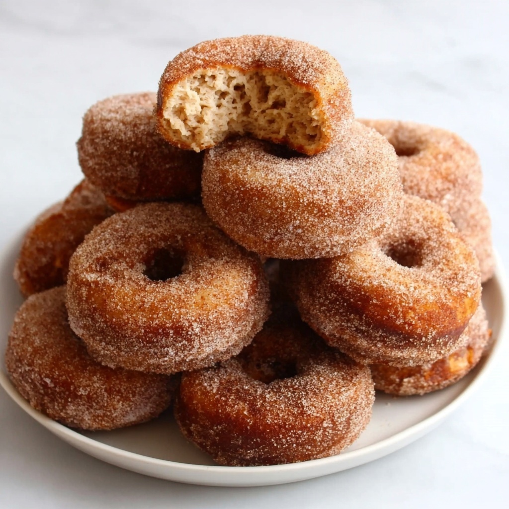 Baked Apple Cider Donuts with Cinnamon-Spice Sugar Coating Recipe - Recipe Image