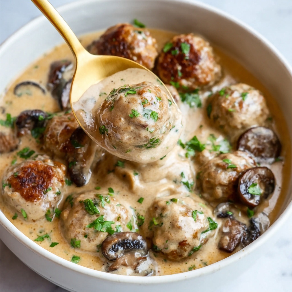 Crockpot Meatball Stroganoff Recipe - Recipe Image