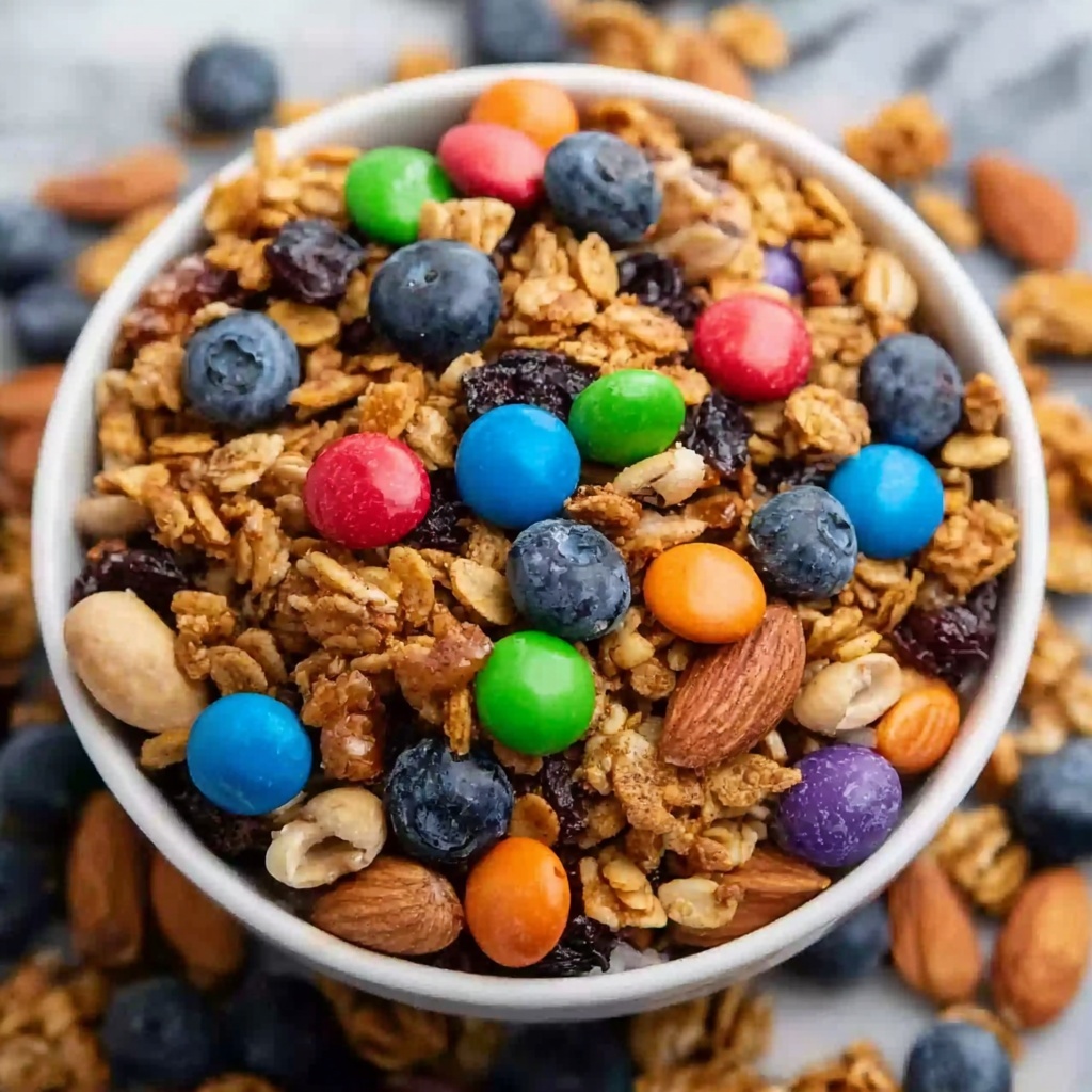 Homemade Trail Mix with Nuts, Dried Fruits, and Chocolate Chips Recipe - Recipe Image