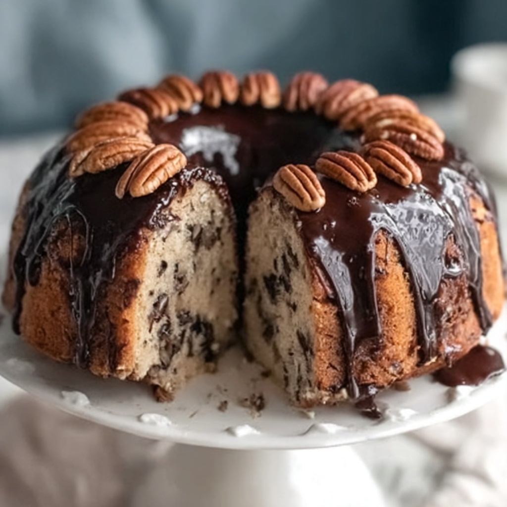 Decadent German Chocolate Pecan Pound Cake Recipe - Recipe Image