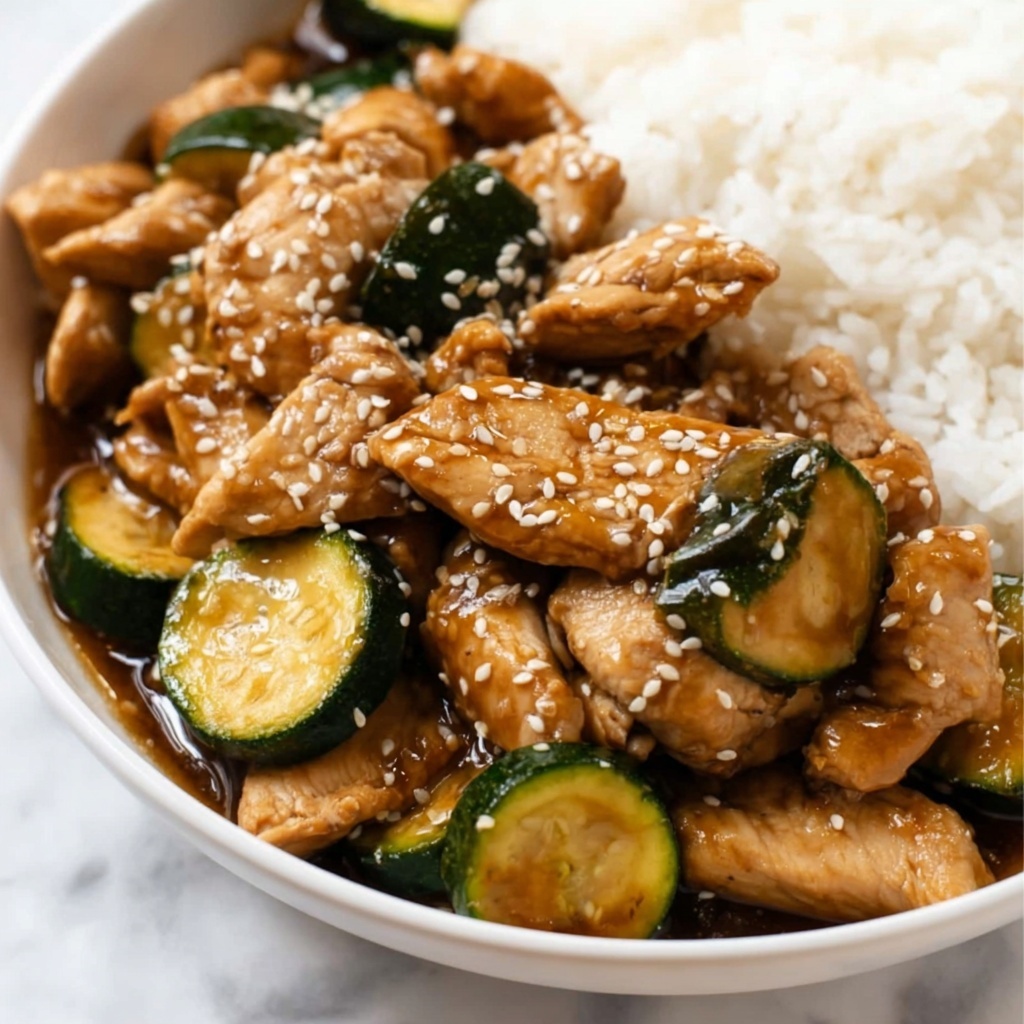 Ponzu Zucchini Stir Fry with Chicken Recipe - Recipe Image