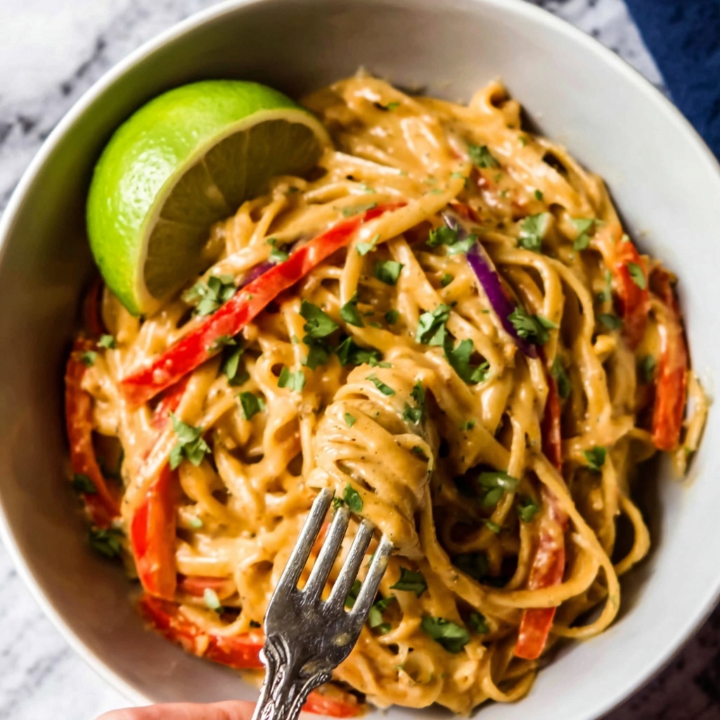 Creamy Peanut Noodles with Crunchy Veggies and Lime Recipe - Recipe Image