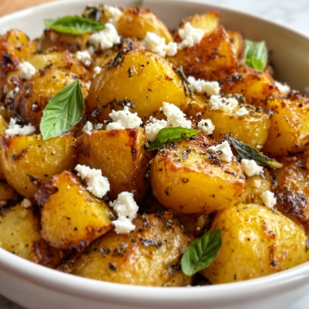 Greek Feta Roast Potatoes Recipe - Recipe Image
