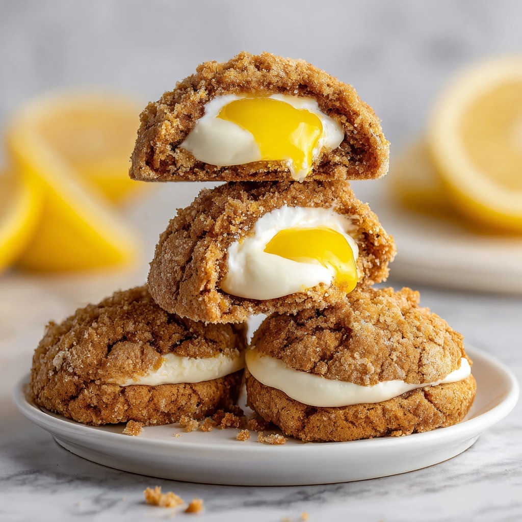Zesty Lemon Cheesecake Cookies Recipe - Recipe Image