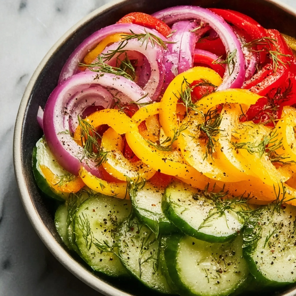 Cucumber Sweet Pepper Salad Recipe - Recipe Image