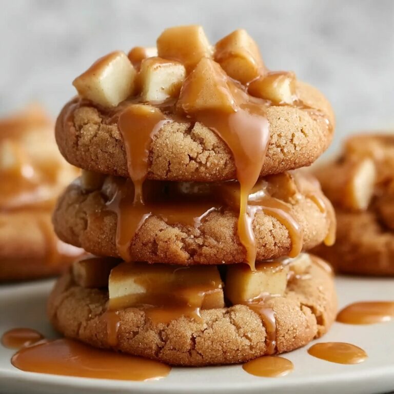 Caramel-Drizzled Apple Cinnamon Cookies Recipe
