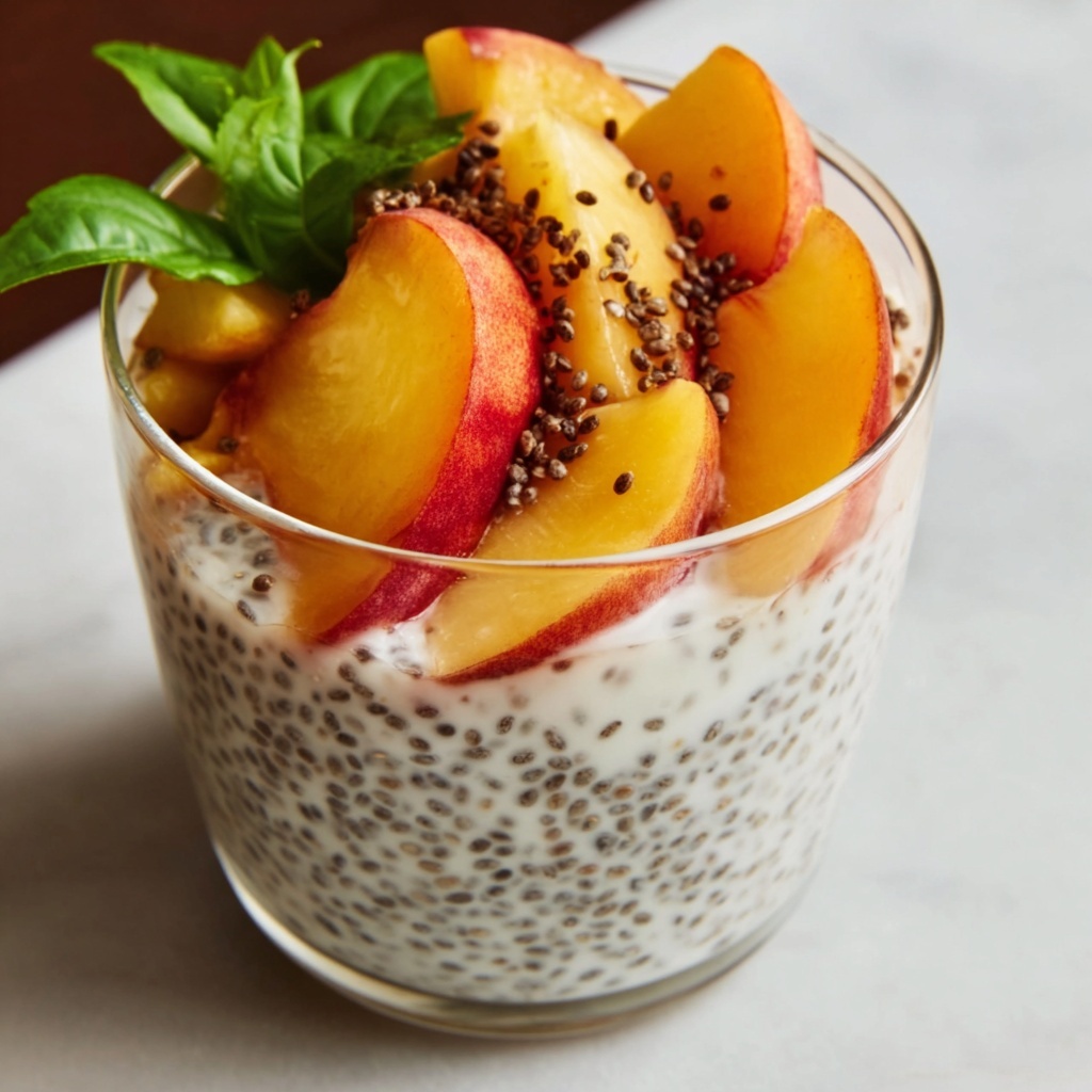 Great Peach Chia Pudding Recipe - Recipe Image