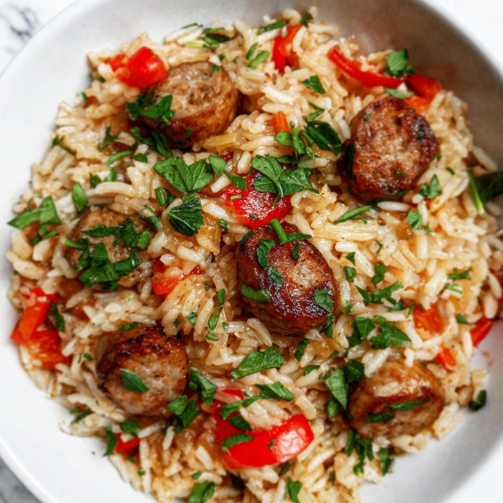 Italian Sausage and Tomato Rice Skillet Recipe - Recipe Image