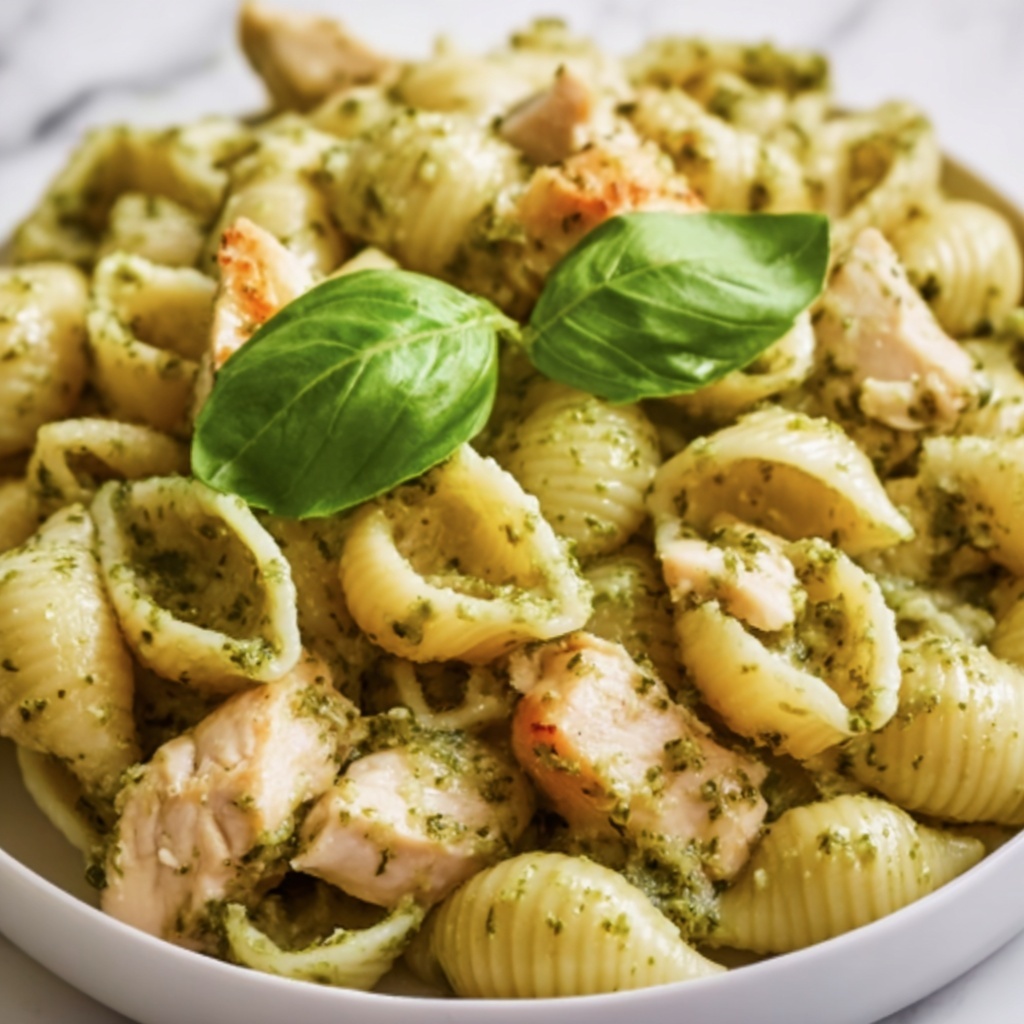 Creamy Chicken Pesto Pasta: A Comforting Family Favorite Recipe - Recipe Image