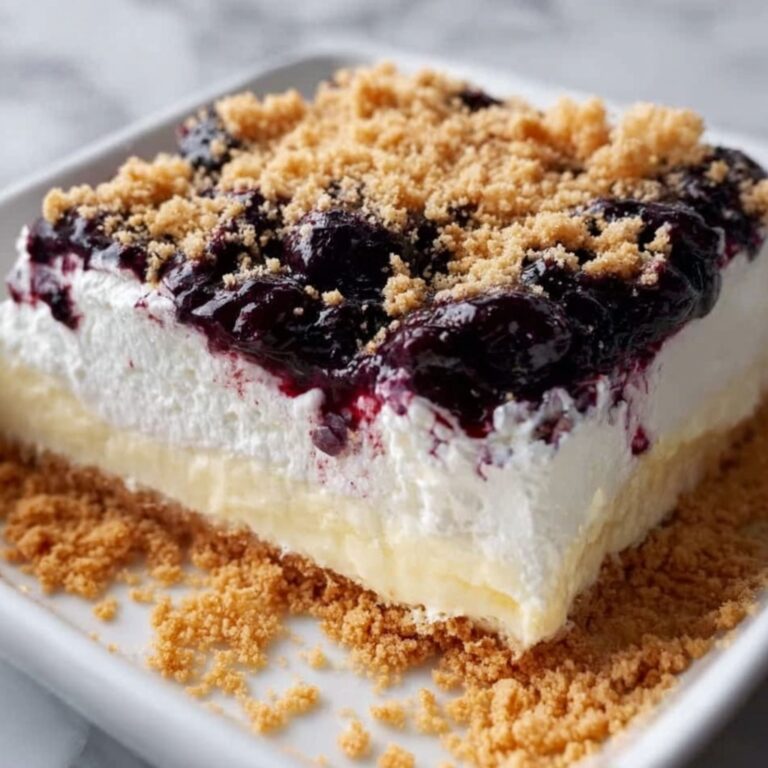 No Bake Lemon Blueberry Dessert Recipe