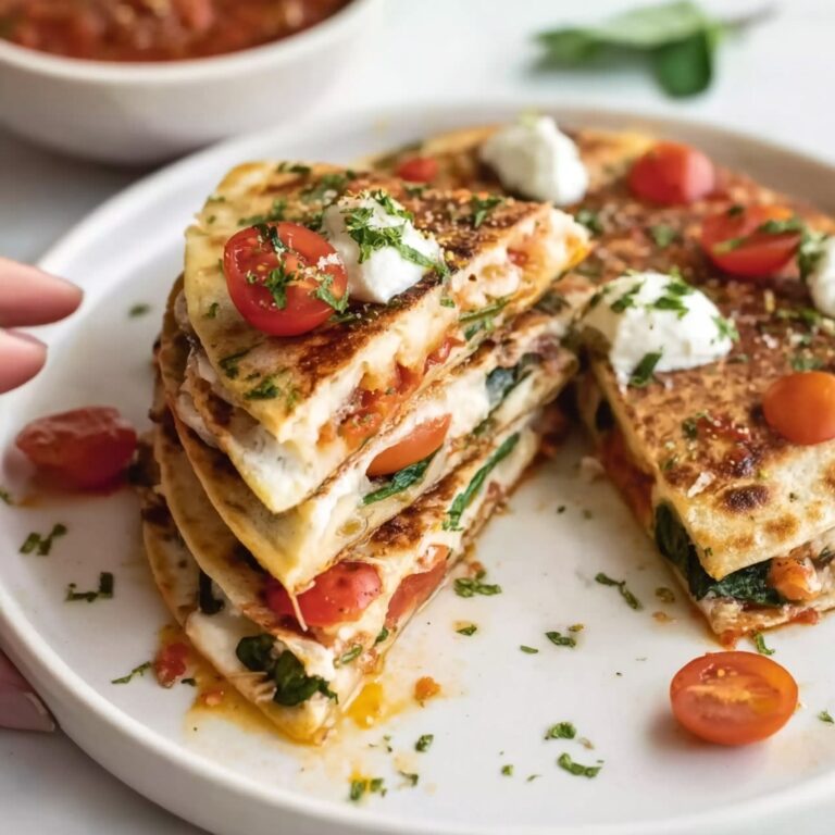 Mediterranean Spinach, Feta, and Mozzarella Quesadillas Recipe