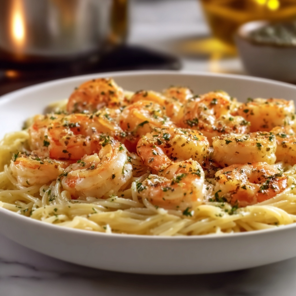 Garlic Shrimp Pasta Recipe - Recipe Image