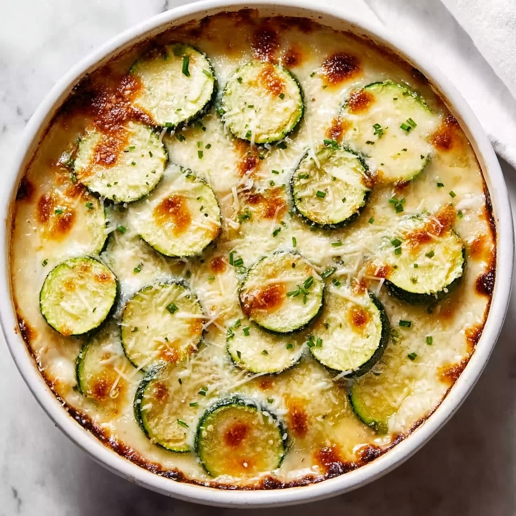 Creamy Parmesan Baked Zucchini Recipe - Recipe Image