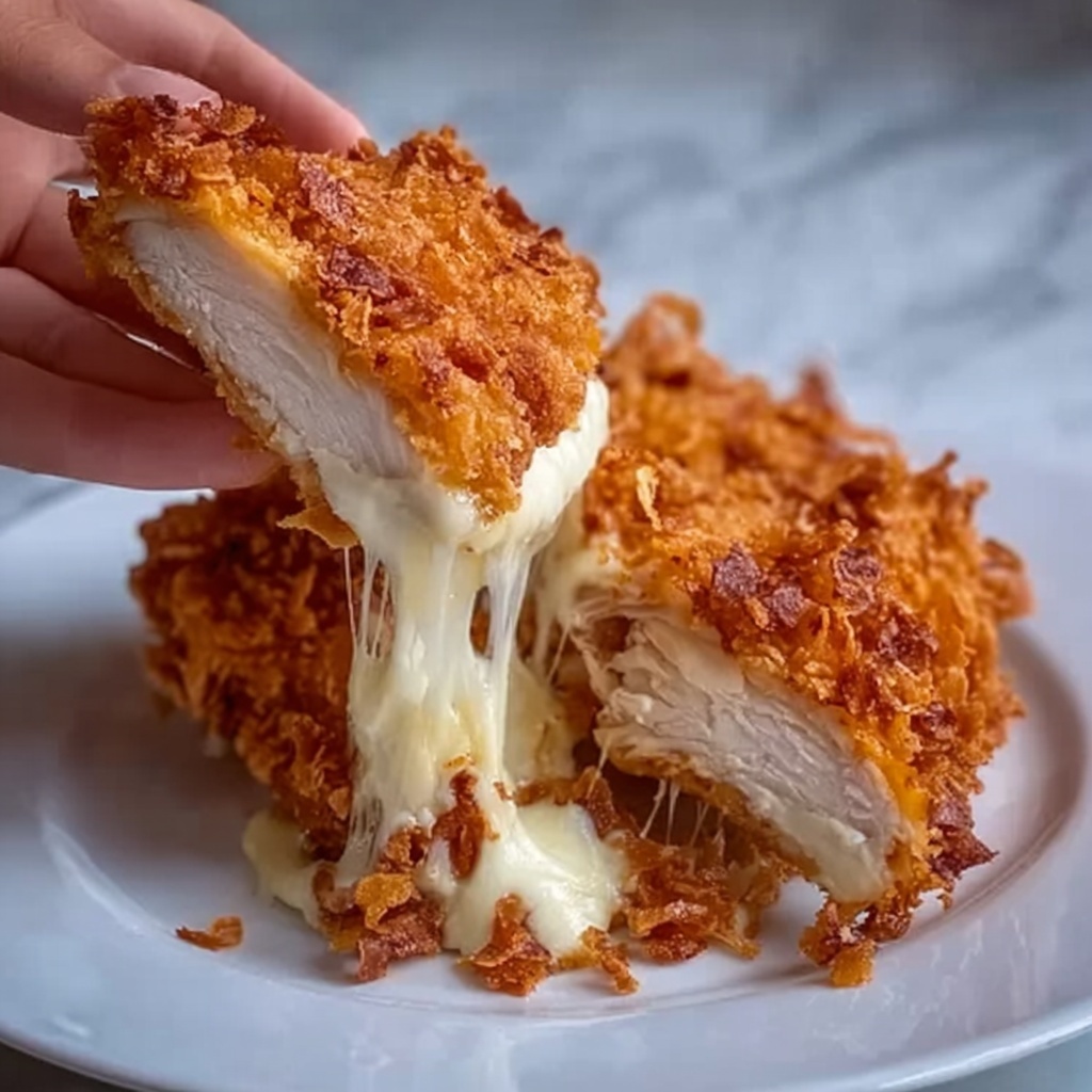 Cream Cheese and Bacon Stuffed Doritos Chicken Recipe - Recipe Image