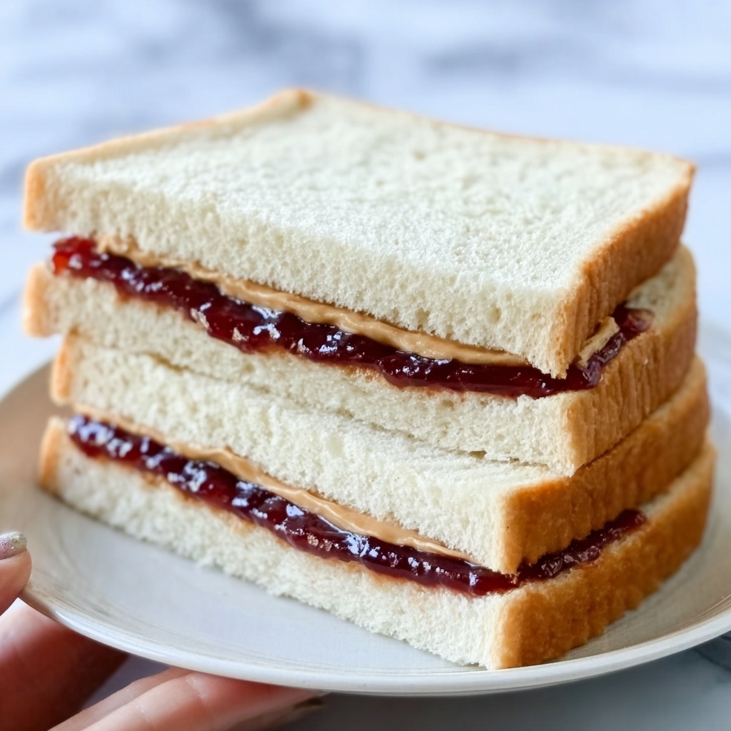 Classic Peanut Butter and Jelly Sandwich Recipe - Recipe Image