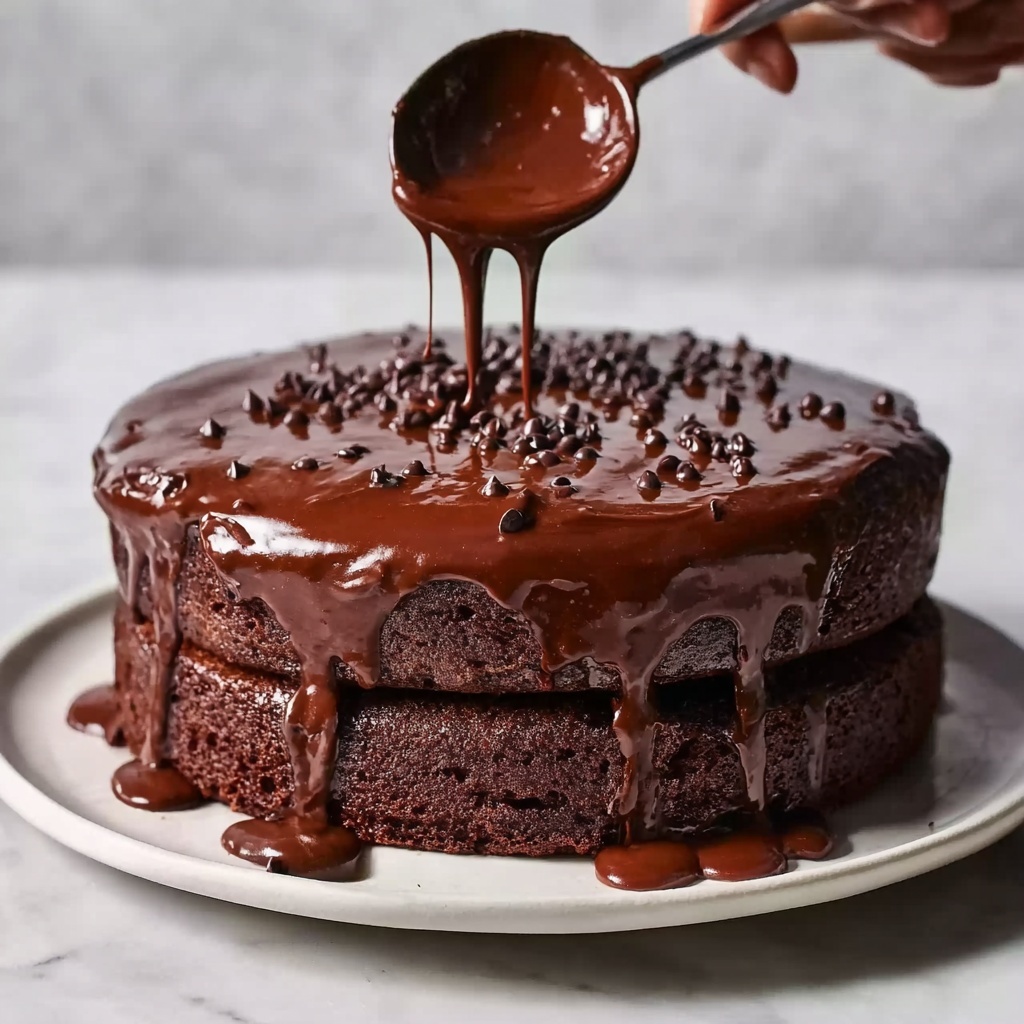 Chocolate Brownie Cake with Rich Ganache Recipe - Recipe Image