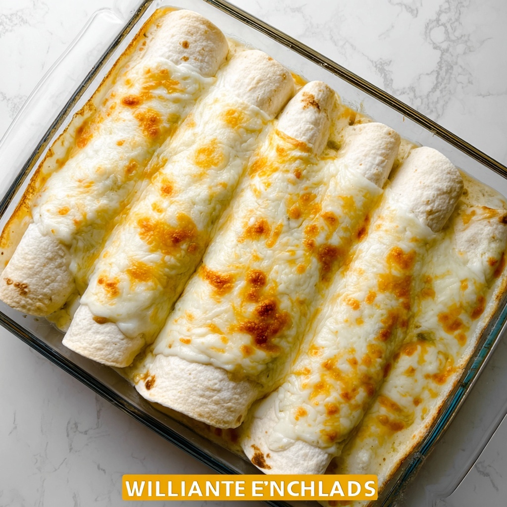 White Chicken Enchiladas Recipe - Recipe Image