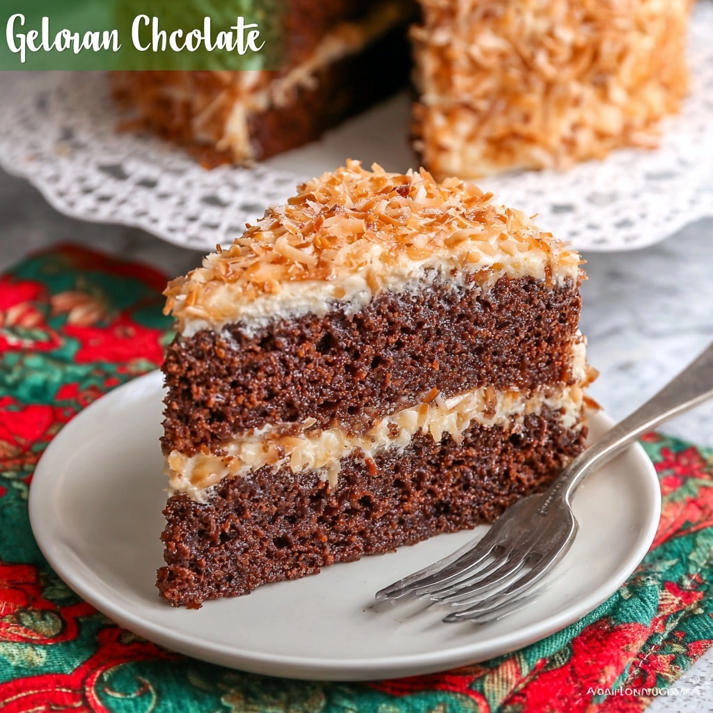 Easy German Chocolate Cake Recipe - Recipe Image