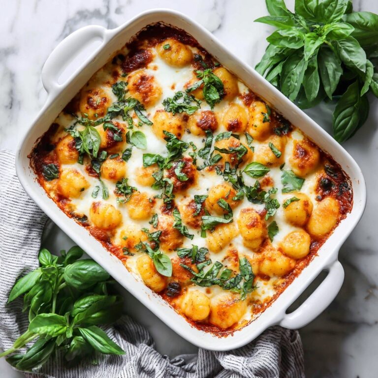 Cheesy Baked Gnocchi Casserole Recipe