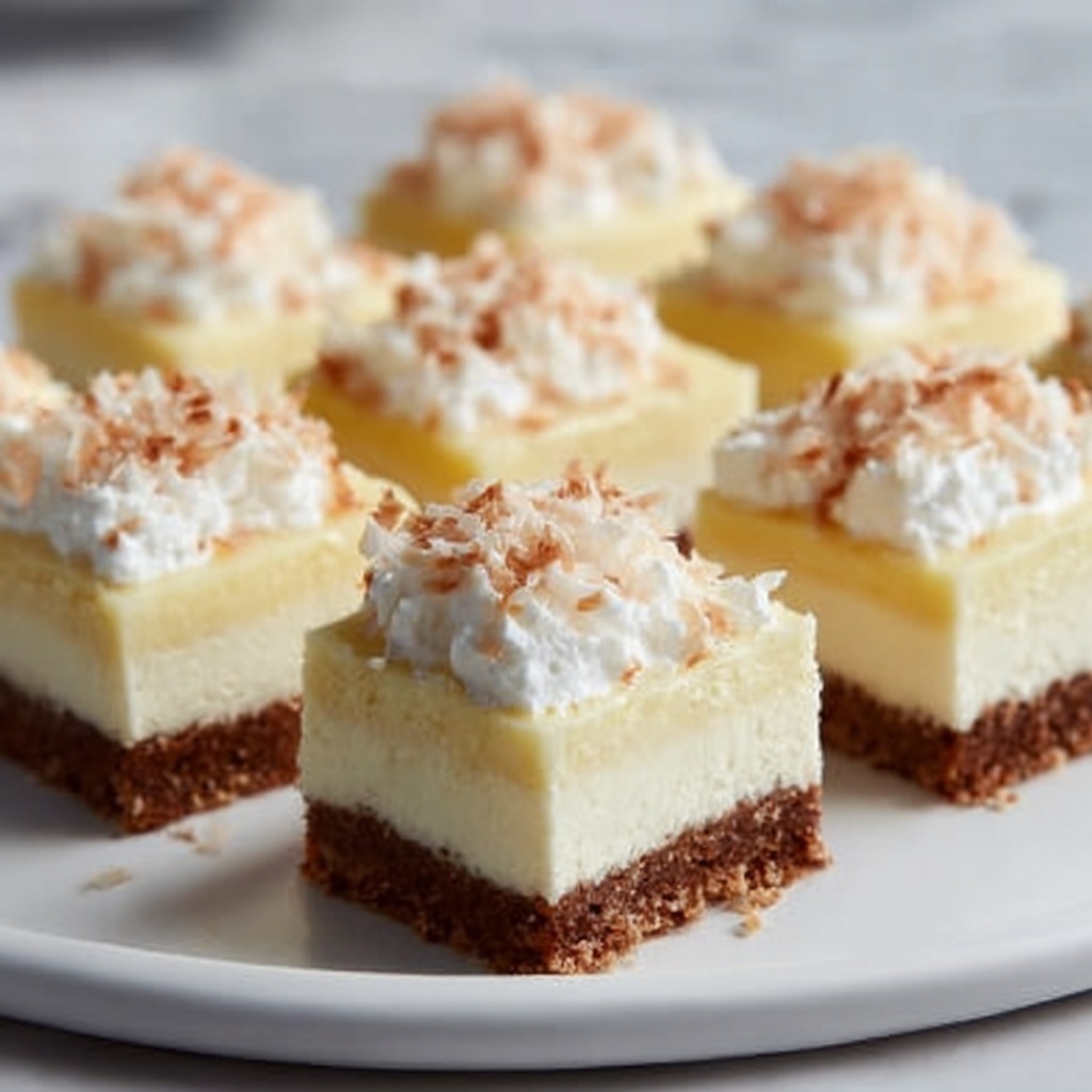 Coconut Rum Extract Snow Squares Recipe - Recipe Image