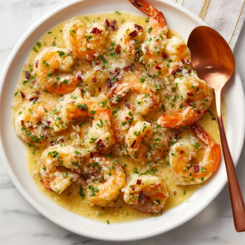 Garlic Shrimp Scampi with Lemon and Vermouth Recipe - Recipe Image