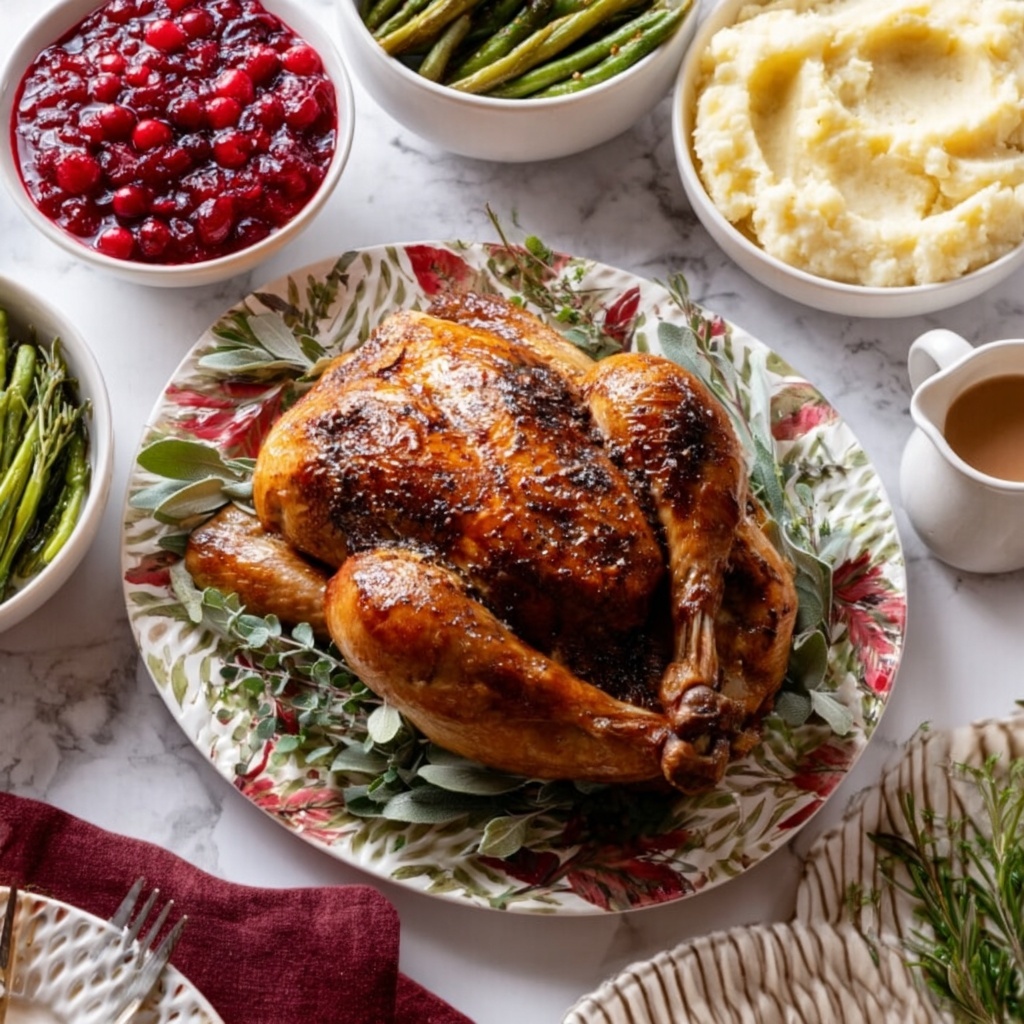 Apple Cider Glazed Turkey with Perfect Gravy Recipe - Recipe Image