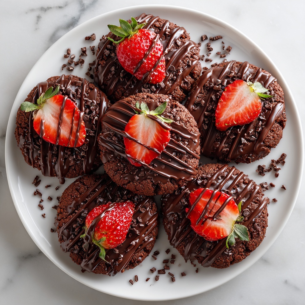 Chocolate Covered Strawberry Cookies Recipe - Recipe Image