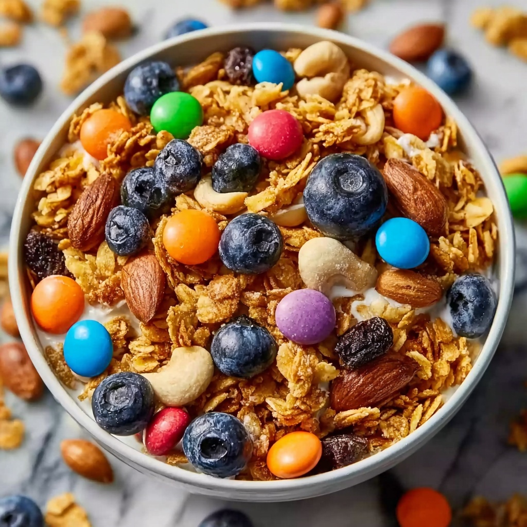 Homemade Trail Mix with Nuts, Dried Fruits, and Chocolate Chips Recipe - Recipe Image