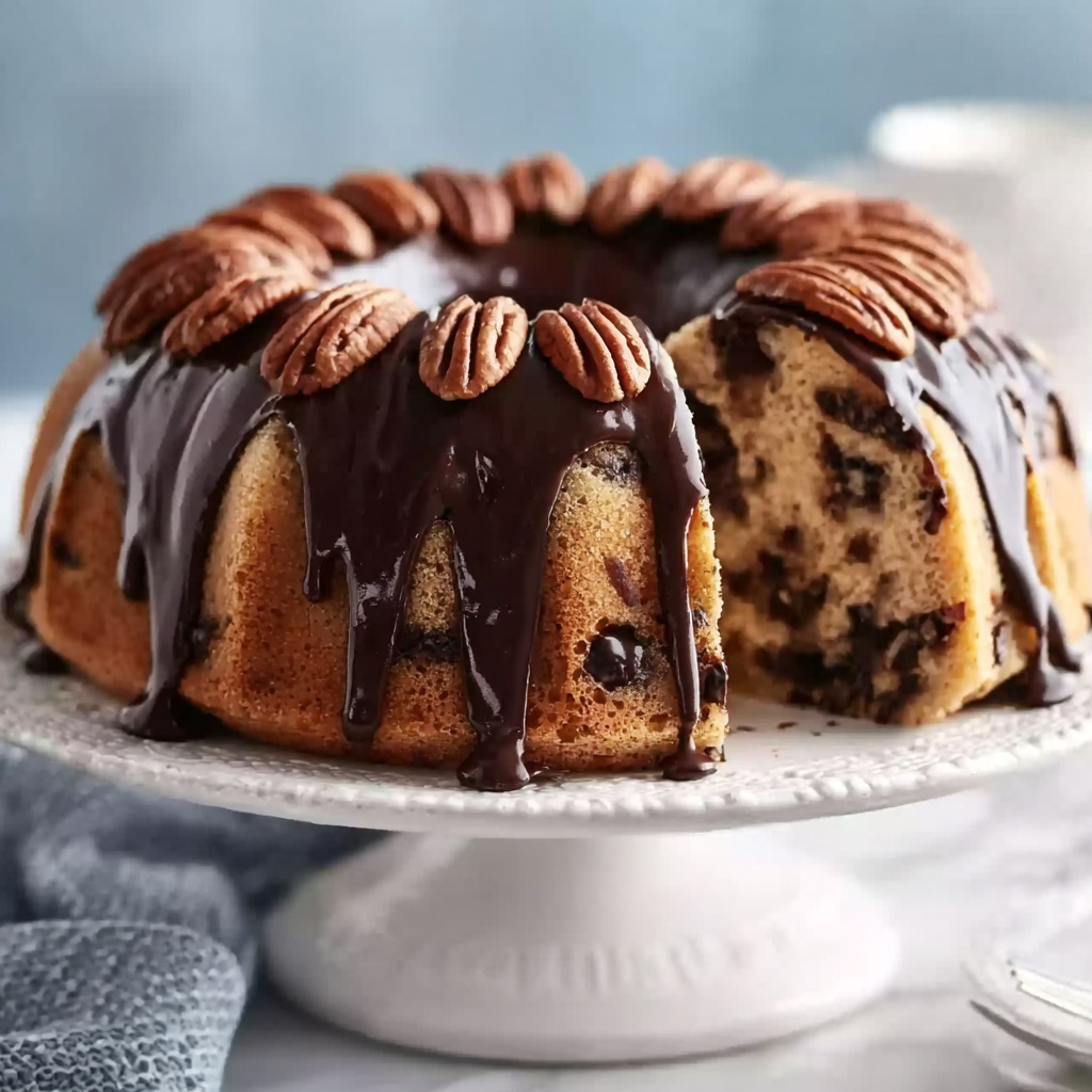 Decadent German Chocolate Pecan Pound Cake Recipe - Recipe Image