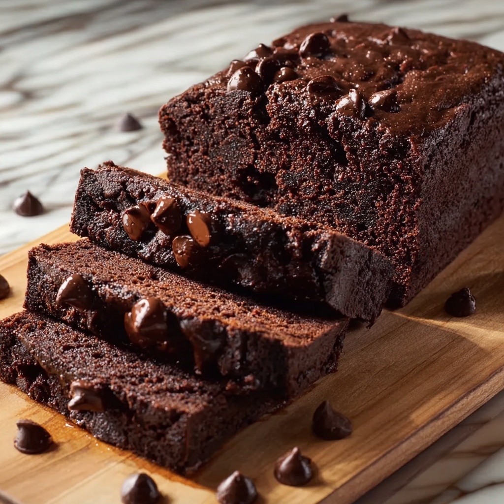Fudgy Brownie Bread Recipe - Recipe Image