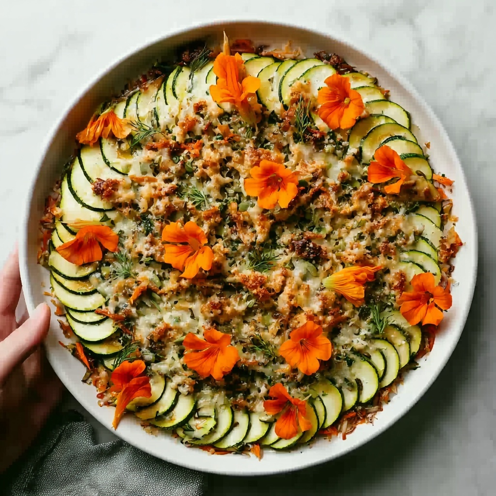 Savory Ground Turkey Zucchini Casserole Recipe - Recipe Image