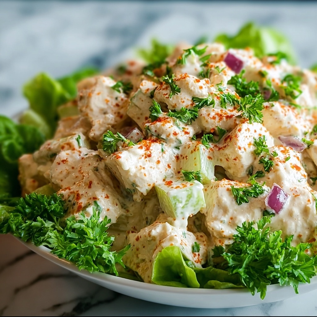 Creamy Chicken Salad with Grapes and Fresh Herbs Recipe - Recipe Image