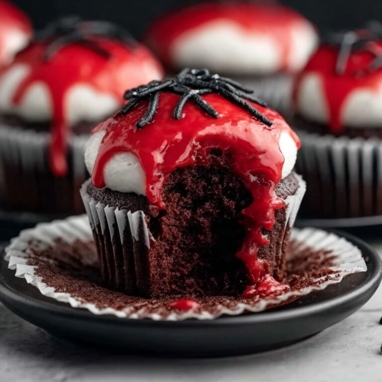 Vampire Bite Halloween Cupcakes Recipe