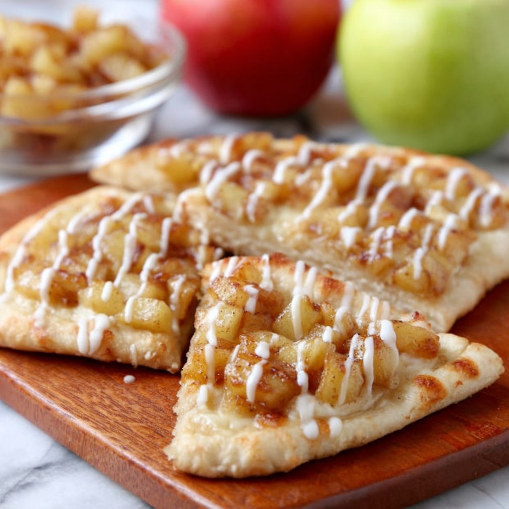Apple Crisp Pizza with Cinnamon Oat Topping Recipe - Recipe Image